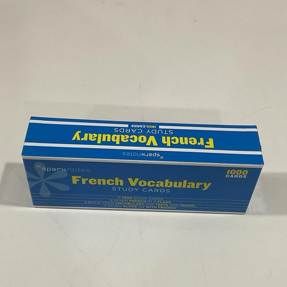 French Vocabulary Study Flash Cards Spark Notes 1000 Homeschool Curriculum‎